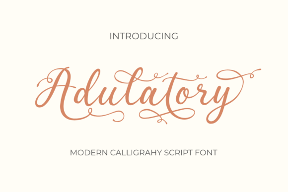 Adulatory: A Classy Script Font for Modern Web Design Projects