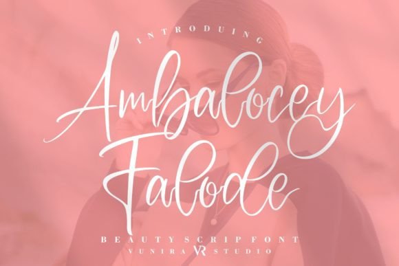 Ambalocey Falode: A Refined Script Font for Editorial Design