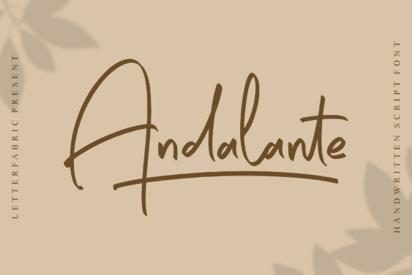 Andalante: A Handwritten Font That Brings Warmth and Personality to Brand Design