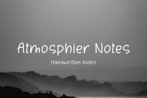 Atmosphier Notes: A Handwritten Font for Your Brand