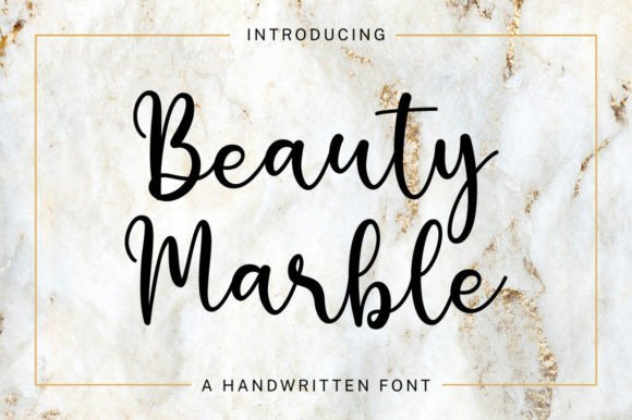 Beauty Marble: A Handwritten Font That Brings Warmth and Elegance to Branding