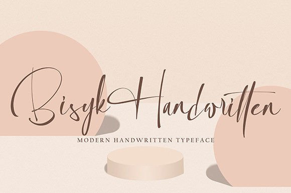 Bisyk: A Premium Script Font for Modern Campaigns