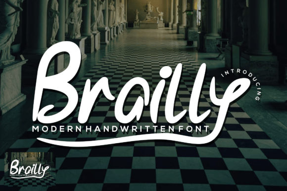 Brailly: A Handwritten Font for Modern Editorial Design