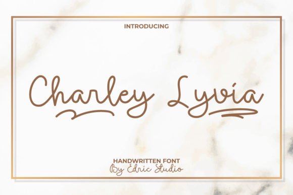 Charley Lyvia: A Handwritten Font with Editorial Grace