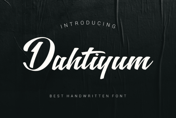Dahtiyum: The Authentic Handwritten Font for Business