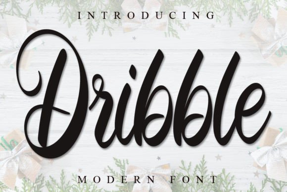 Dribble: A Playful Script Font for Crafters and Makers