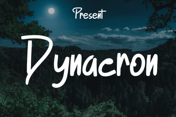 Dynacron: The Modern Script Typeface for Campaigns
