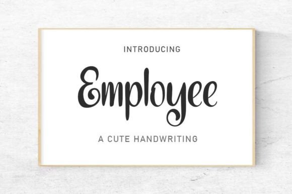 Employee: A Handwritten Font That Brings Elegance to Editorial Design