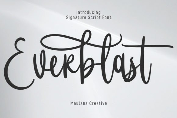 Everblast Font: A Modern Script for Brand Identity