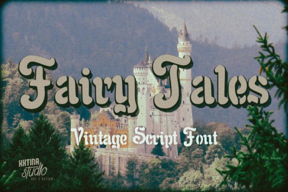 Fairy Tales: A Vintage Brush Script Font for Web Designers