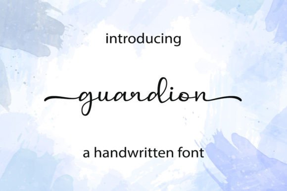 Guardion: A Handwritten Font for Campaigns
