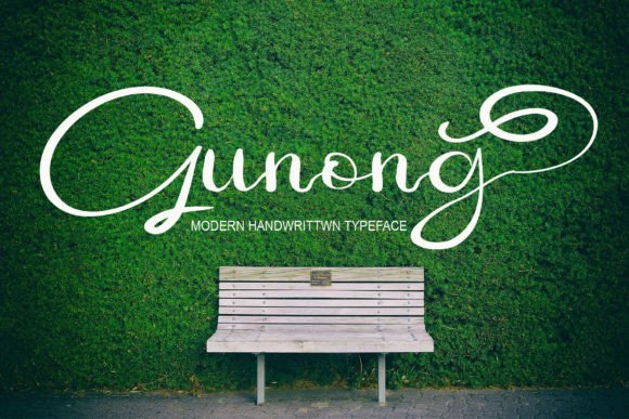 Gunong: A Handwritten Typeface for Modern Campaigns