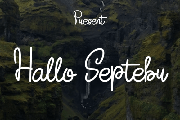 Hallo Septebr: A Modern Script Typeface for Elegant Handmade Branding