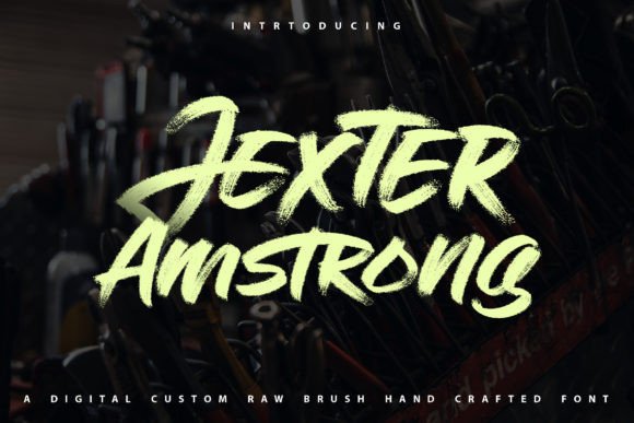 Jexters Amstrong: A Modern Handwritten Font for Campaigns