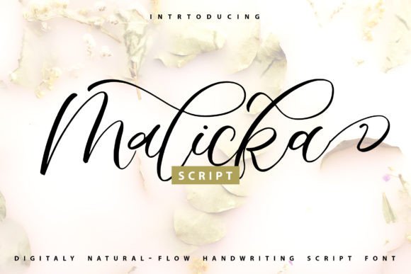 Malicka: A Romantic Script Font for Handmade Creators