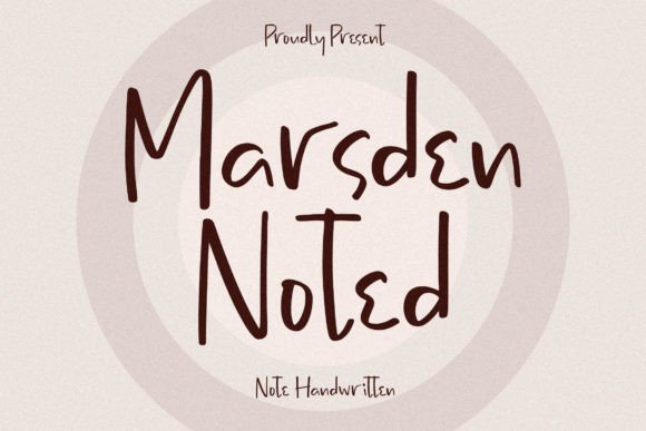 Marsden Noted: A Handwritten Font That Elevates Brand Campaigns