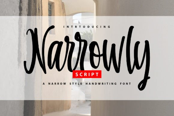 Narrowly: A Bold Script Font for Crafters and Product Creators