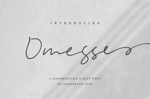Omesse: A Handwritten Font That Elevates Web Typography