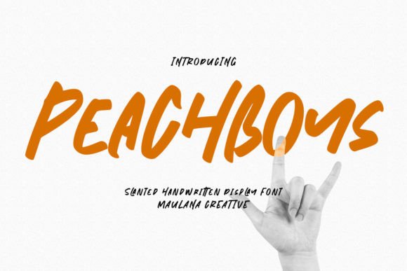 Peachboys: A Bold Handwritten Font That Elevates Brand Identity