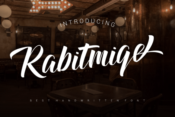 Rabitmiqe: A Bold Handwritten Font for Makers