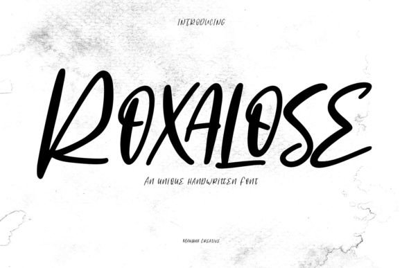 Roxalose: A Quirky Script Font for Modern Web and Digital Design