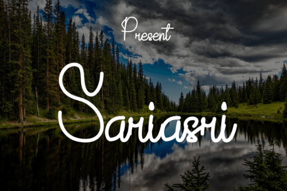 Sariasri: A Modern Script Typeface for Elegant Branding