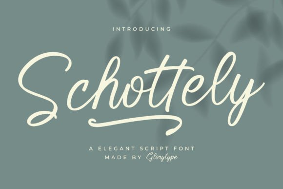 Schottely: The Elegant Script Font for Crafters