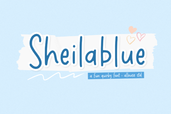 Sheilablue: A Quirky Handwritten Font for Web Design