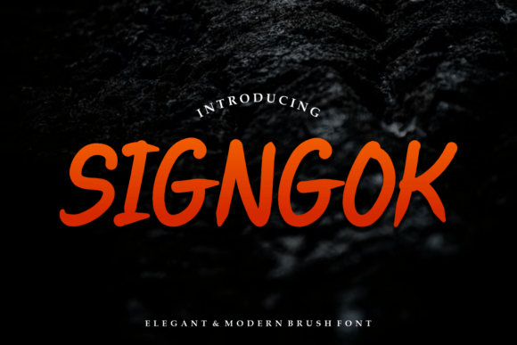 Signgok: A Bold Handwritten Font for Modern Web Design