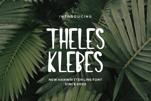 Thelesklebes: A Handwritten Font That Brings Charm to Every Craft Project