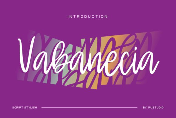 Vabanecia: A Quirky Script Font for Editorial Design