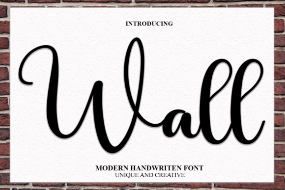 Wall: A Handwritten Script Font That Brings Handmade Designs to Life