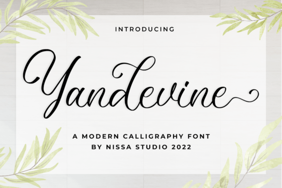 Yandevine: A Refined Script Font for Elegant Editorial Design